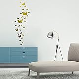 【Design unico】 Adesivi a specchio con farfalle acriliche, una bella e significativa arte murale, creano un ambiente caldo per la tua famiglia.