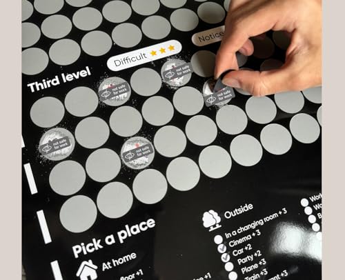Romantic Couples Game with 169 Love Tasks - Scratch Off Poster and Date Night Card - Positions & Conversations & Date Night Ideas image_3