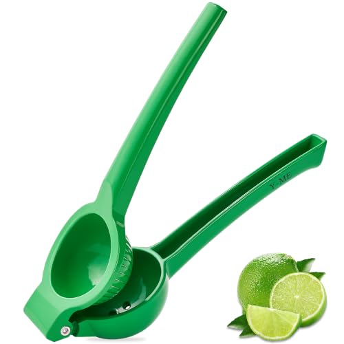 Y-ME Manual Juicer Citrus Lemon Squeezer Fruit Juicer Lime Press Metal Professional Hand Juicer Kitchen ToolLime)