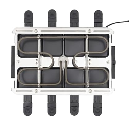 1300W Elektrogrill，Tragbarer Innenbereich Tischgrill Elektrogrill Balkon Antihaft-Beschichtung，Max Temperatur Etwa 230°C，Geeignet für Grillfeste, Partys – Bild 8