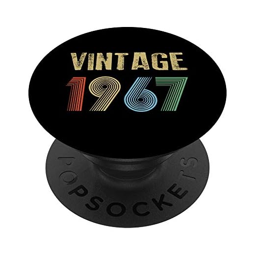 1967 cumpleaños vintage PopSockets PopGrip: Agarre intercambiable para Teléfonos y Tabletas