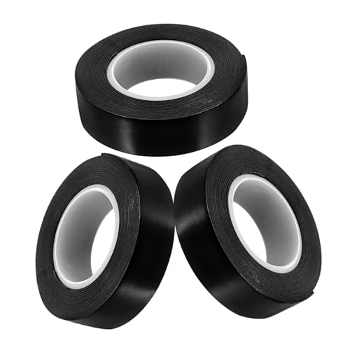 GRIRIW 3 rollos Cinta Aislante Eléctrica Autoadhesiva Alta Temperatura Resistente Agua Interior Exterior Goma Vulcanizada para Reparación y Sellado