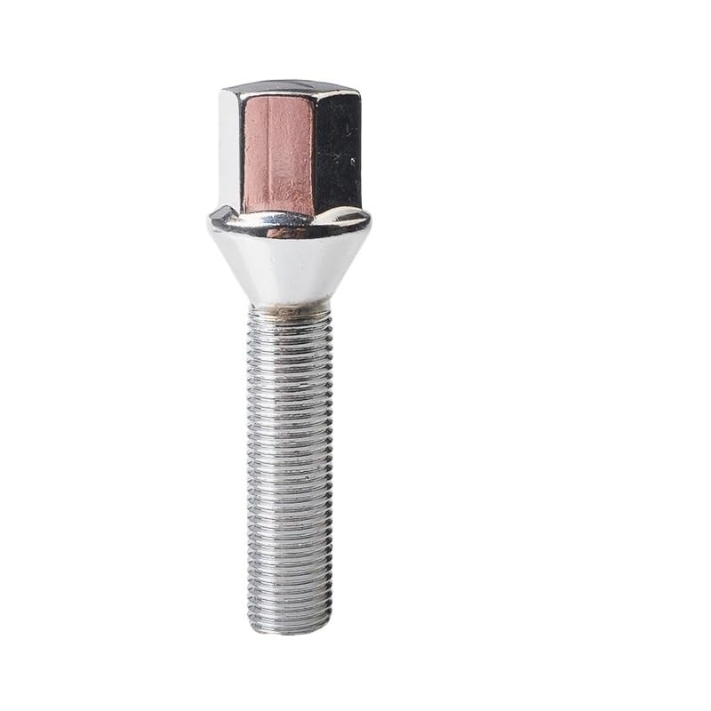 Bulloni per Cerchi Lega, Bulloni For Ruote In Acciaio M12x1,5 14x1,25 12x1, Di Varie Lunghezze 10 Pezzi Adatti BMW Audi Mercedes Porsche(10pcs conical 40mm,M14x1.25)