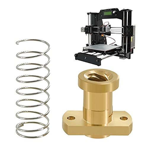 Lysee 3D Printer Parts & Accessories - T8 Anti-Backlash Lead Screw Brass Nut Used to Upgrade Ender 3/CR10 Tornado/Clone A0KB