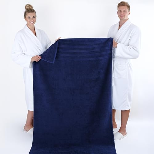 Image of American Soft Linen 100% Cotton Luxury Turkish Towels, 2PC 35x70 Bath Sheet | Soft Absorbent Quick Dry OEKO Tex Standard 100 Certificated Durable Machine Washable Breathable Premium Hotel Quality
