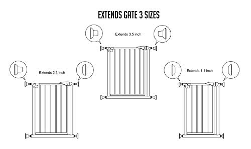 Vmaisi EXTENDER4 Baby Gate Extender Wall Protector thumb #5