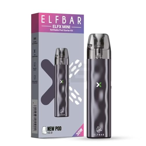 Elfbar - ELFX Mini - Pod Kit - verschiedene Farben - ohne Liquid ohne Nikotin (Grau)
