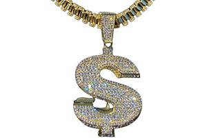 Iced Out Gold Money Sign Chain