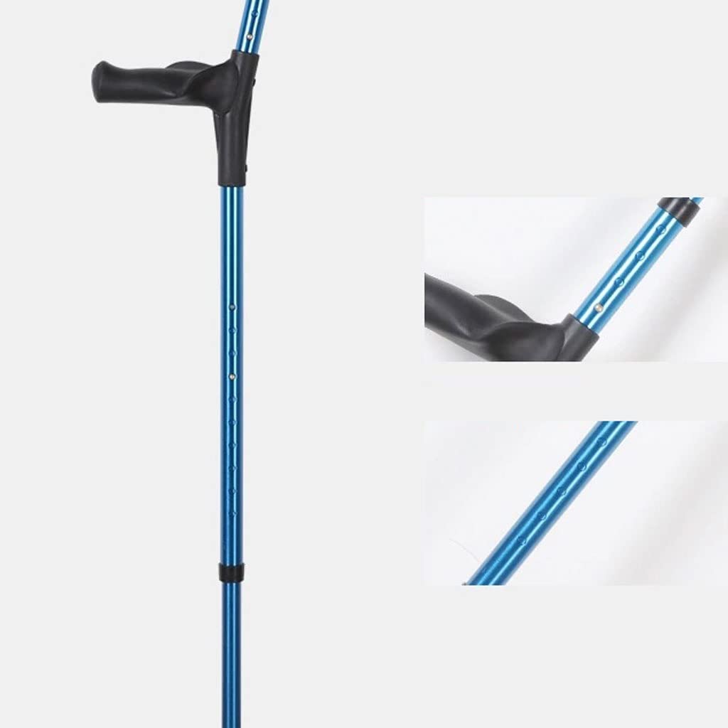 Muletas telescópicas Ajustables de Acero Inoxidable engrosadas for Evitar el Deslizamiento Muletas for Adultos Paquete de Dos