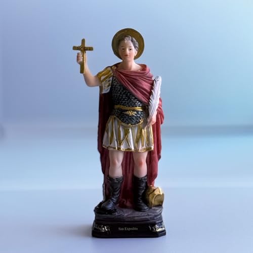 Estatua de Resina San Expedito 20.32 cm Figura Católica miniatura 3