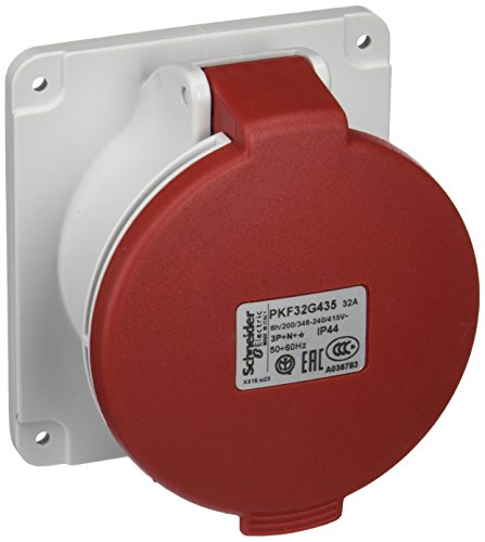 Base em rec 32A 3PNT haute isolation IP44 380-415V Tor à clapet