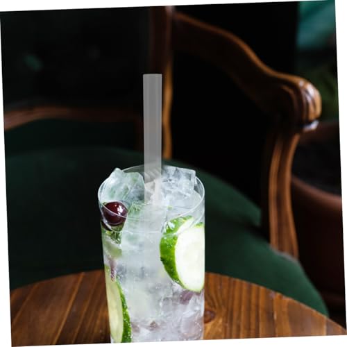 Ipetboom 100 pitillos descartables transparentes para bebidas miniatura 5