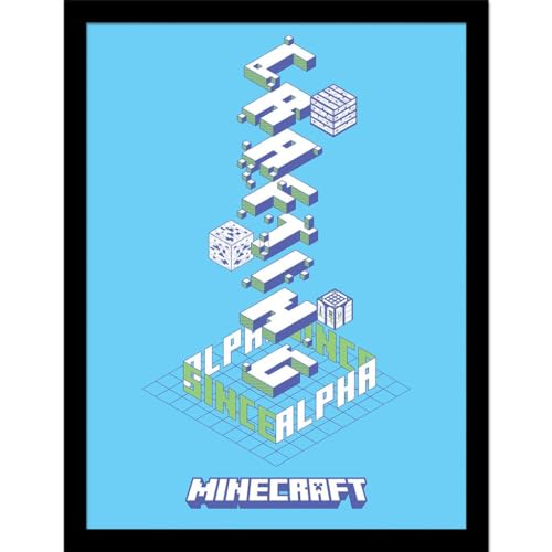 Pyramid International Minecraft (Alpha) Collector Print (Framed) 30cm x 40cm - Image 2