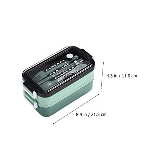 UPKOCH Aço Inoxidável Lunch Box Food Container Bento Box Com Tampa Transparente Portátil para Piquen