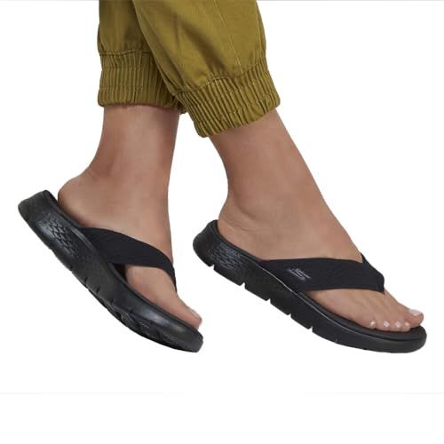 Image of Skechers Performance Women's GO WALK FLEX SANDAL-SPLENDOR,Black /Black, 8