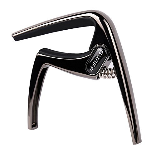 Rinastore 6-String Acoustic & Electric Guitar Capo - Quick Change Trigger Guitar Capo, Black