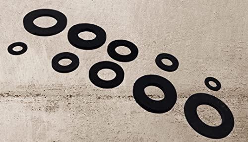 M10 Black Rubber Washers DIN 125 (Pack of 20) From A Washers size: 10.5 mm Inside Diameter x 20mm Outside Diameter x 2mm Thickness - Image 2