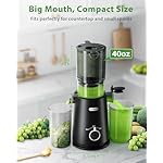 Juicer Machines, ECOSELF Cold Press Juicer with 4.35" Large Feed Chute Fit Whole Fruits & Vegetables, Juicer Machine Self Feeding Effortless for Batch Juicing, High Juice Yield, Easy to Clean - Image 5