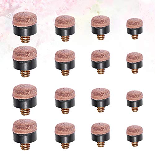STOBOK 40Pcs Bilhar de Couro Duro Bilhar Taco de Rosca Dicas de SubstituiÃ§Ã£o (10/11/12 / 13Mm 10Pc