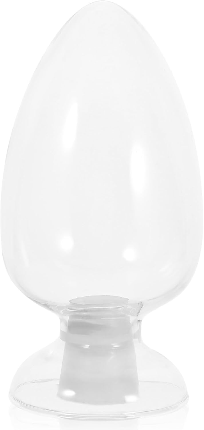 Sample Bottle Display Conical Glass Specimen Container with Stopper for Science Studies and Home Transparent Design Unique and Practical