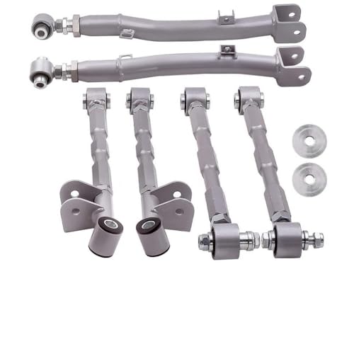 GLAoHZNJ Bras De Traling Rear Adjustable Kit 6 Links Compatible with Automotive Motorcycle Parts Impreza WRX STi GDA 2002 2007 Rear Adjustable Suspension 8K1927225B