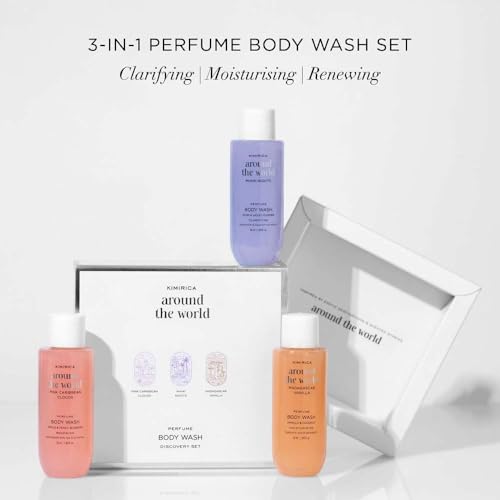 Image of Kimirica Around the world perfume body wash trio gift set