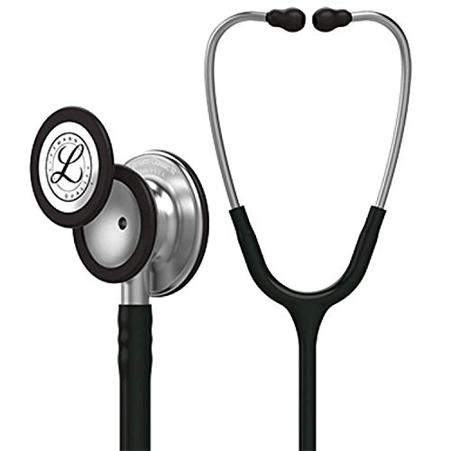 Image of 3M Littman 5620 Stethoscope Engraving | Engrave Your Name Or Initials On The Littman Stethoscope Classic 3 | Classic 3, Stainless Steel Chestpiece, Black Tube, 27 Inch