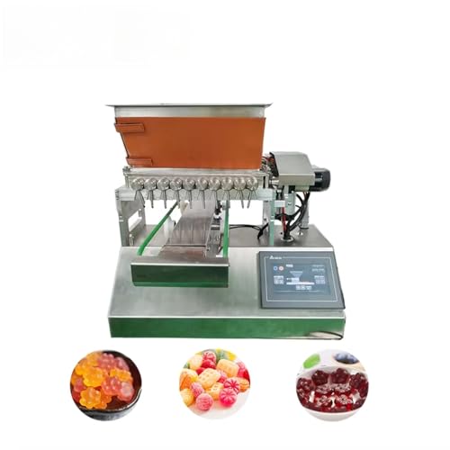 Máquina comercial para hacer dulces para gomitas, duras, gelatina y chocolate. Producción automática con sistema de alarma de fallos y alta eficiencia