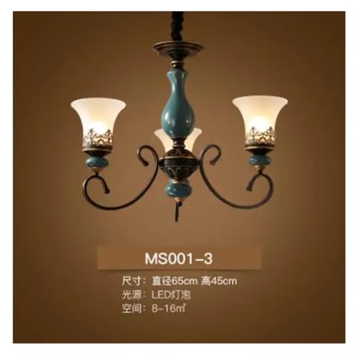 Lustre en céramique de style français pour illuminer votre salon et chambre à coucher