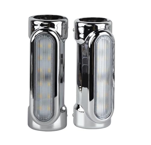 Clignotants de Barre d'Autoroute Moto LED Blanc Ambre Style Épuré Touring