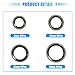 uxcell 40Pcs 8mm 10mm 12mm 14mm Fuel Sealing Washers for Dodge 12V 24V 5.9L 6.7L No.3963988/3963983 Oil Washers Gasket