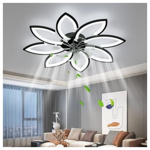 Ventilador de Teto com Controle Remoto, Ventilador de Teto Inverter, Ventilador com Lâmpada, 8 Pás