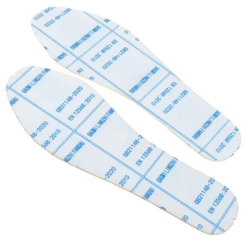 DIYEAH 4 Pares Plantillas Anti-perforación Transpirables para Zapatos de Seguridad y Fútbol Ajustables para Mujeres Reemplazo Cómodo con Tela Media Suela para Protección Laboral