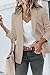Cicy Bell Womens Casual Blazers Open Front Long Sleeve Work Office Jackets Blazer (Z-Khaki, Medium)