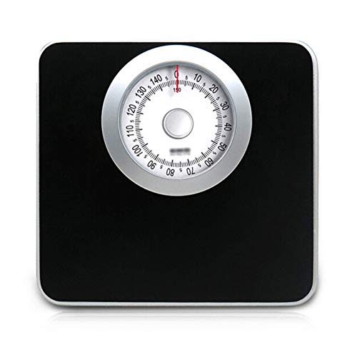 Waage für Körpergewicht, Personenwaage, Analogwaage, professionelle Mechanik, ohne Batterie, sichtbar roter Zeiger Leicht zu lesen, 150 kg Kapazität,