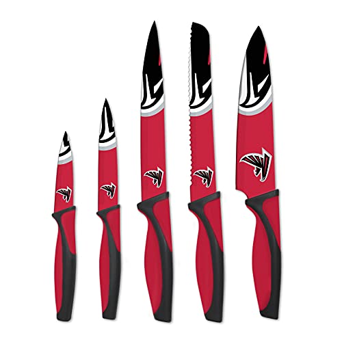 The Sports Vault NFL Atlanta Falcons 5-Piece Kitchen Knife Set