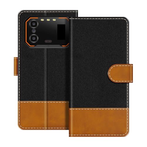 UOGNADGD ���U�[�t���b�v�E�H���b�g�P�[�X IIIF150 B1 Pro �Ƃ̌݊������� �J�[�h�z���_�[�t�� �d�b�J�o�[ RFID�u���b�N �}�O�l�b�g�N���[�W���[���L�b�N�X�^���h (�u���b�N)