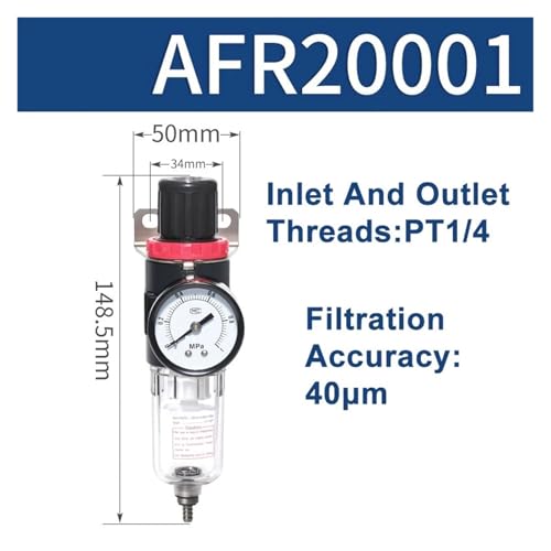 Régulateur de pression AFR20001 avec séparateur huile-eau robuste