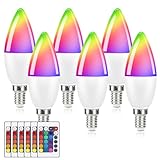 Breiter Anwendungsbereich: Unsere E14-LED-RGBW-Lampen eignen sich ideal für die normale Heimbeleuchtung und dekorative Stimmungsbeleuchtung und eignen sich auch perfekt für Schlafzimmer, Wohnzimmer, Bars, Garagen, Cafés, Büros und andere Räume
