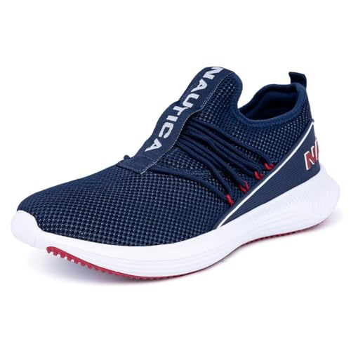Nautica Men's Sneakers Slip-On Bungee Comfortable Casual Fashion Walking Shoes