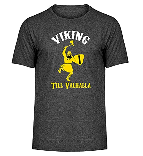 T-Shirt Viking Homme Gris Medium Évite la Déformation au Lavage