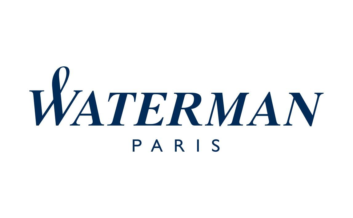 Waterman Impression Pluma estilográfica con grabado – Pluma estilográfica premium personalizada – Elegante bolígrafo de escritura regalo para hombres y mujeres – Tinta azul (Blue CT)