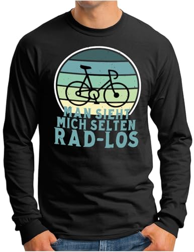 T-shirt de cyclisme amusant noir OM3 en taille 3XL pour homme