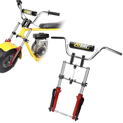 Image of Mini Bike Front Forks Suspension Kit Replacement for Monster Mega Moto 80cc 105cc Motovox MBX10 MBX11 Coleman CT100U Baja Doodlebug GMB100 TrailMaster Storm 200 Parts 7 /8 Handlebar