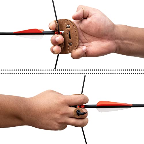 image for Hide & Drink, Archery Finger Tab, Protect Guard for Recurve Bows, Fing