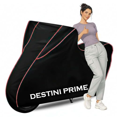 Image of Destini Prime Scooter Cover Water Resistant Dustproof Sun Rain Cover Compatible for Destini Prime Upto 2026 Model - Black