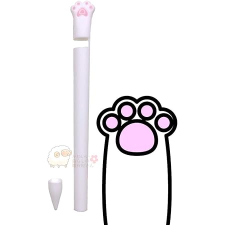 Amazon Apple Pencil 第1世代 第2世代 猫 肉球 カバー シリコン ケース ペンホルダー 全面保護 紛失 落下防止 耐衝撃 軽量 超薄 ペン先 保護 滑り止め 柔らかい 静か キャップ かわいい かわいい暮らしの雑貨屋さん 第1世代 ホワイト かわいい暮らしの雑貨屋