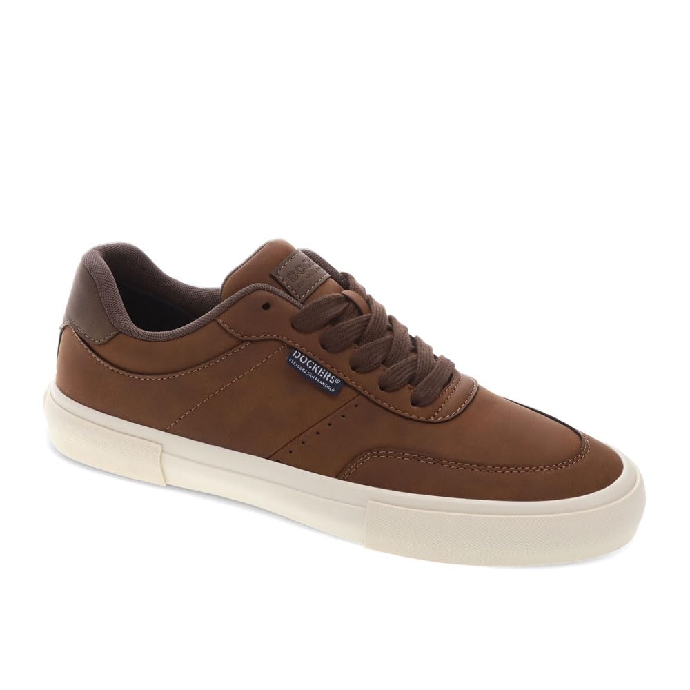 DOCKERS Mens Marco Synthetic Leather Casual Lace Up Sneaker Shoe