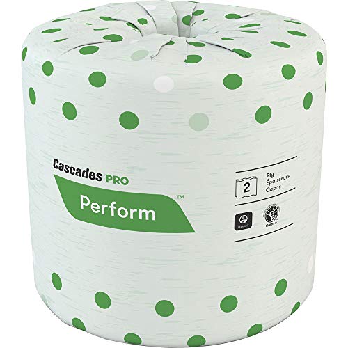 Cascades PRO Standard Toilet Paper, 336 Sheets Bathroom Tissue, 4" x 3.50", White #1