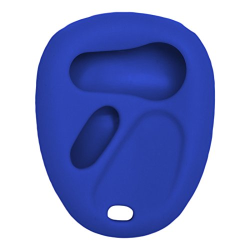 Keyless2Go Replacement for New Silicone Cover Protective Case for 3 Button Remote Key Fob with FCC KOBLEAR1XT LHJ011 and More - Blue